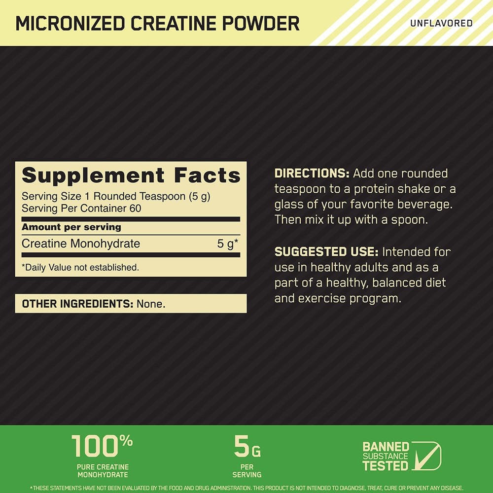 Creatine Micronized Powder 300Gr