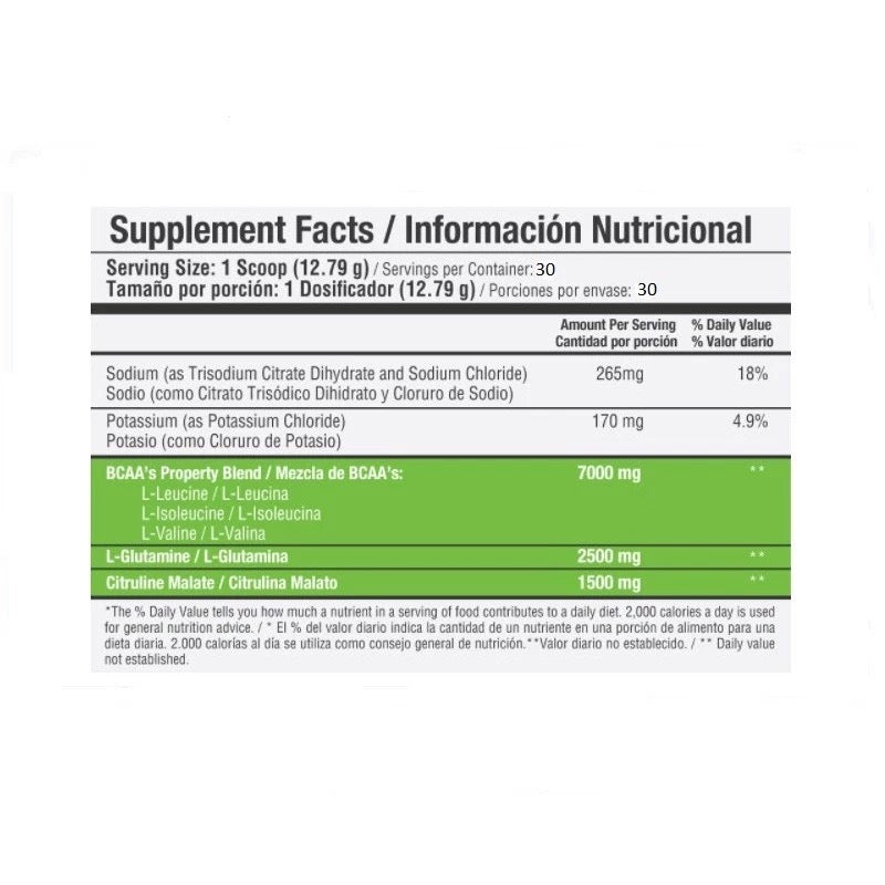 BCAA S 384 GR 30 Servicios