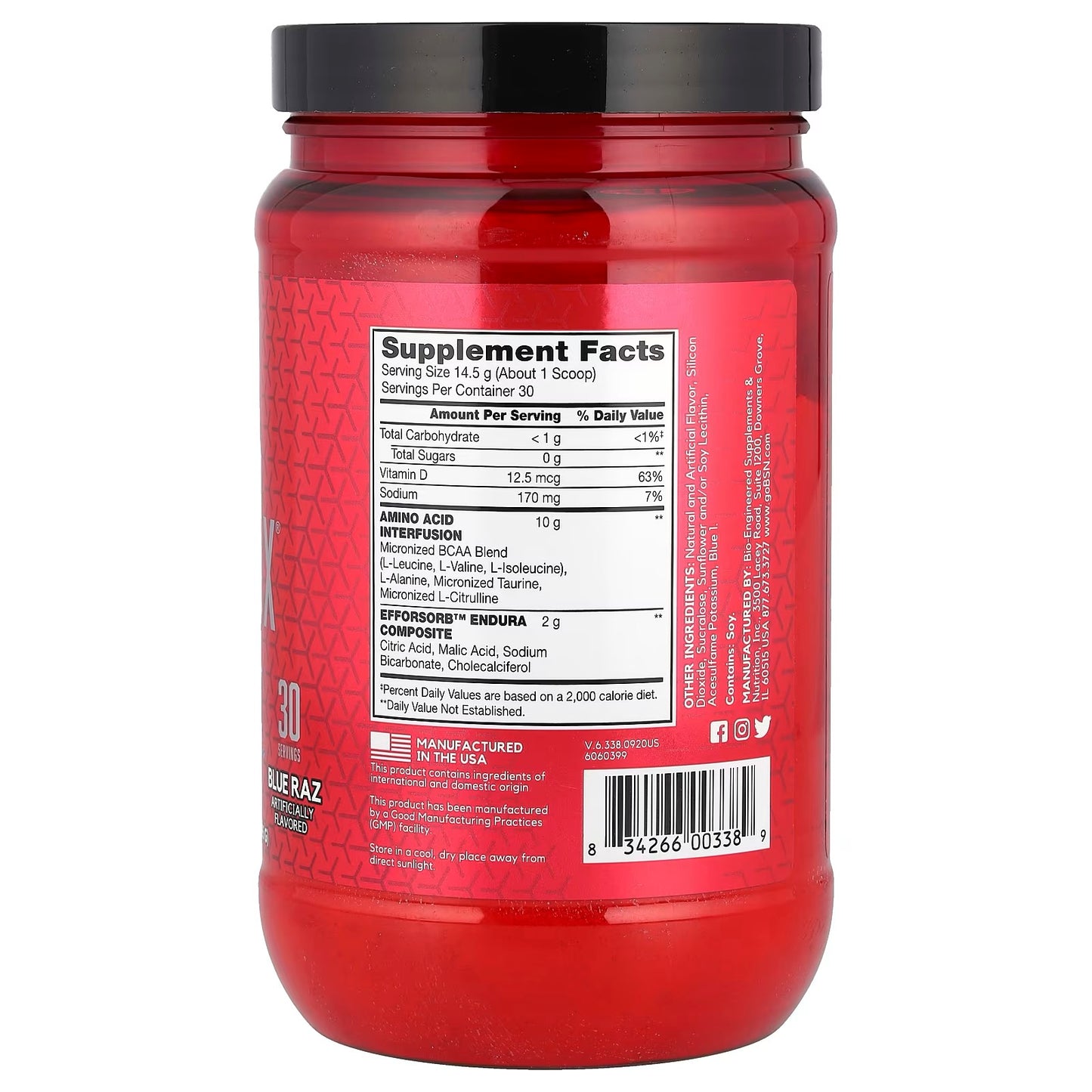 BSN, AminoX®, Resistencia y recuperación, 435 g (15,3 oz)